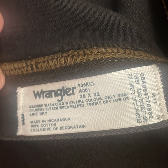 Wrangler cowboy cut slim fit chocolate black 0936 38x32 - Picture 3 of 4